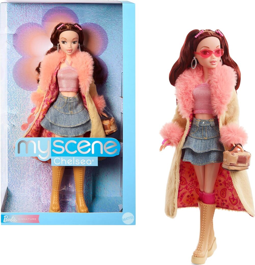 Barbie Signature My Scene Doll & Accessories Chelsea in Y2K-Inspired Outfit NWT